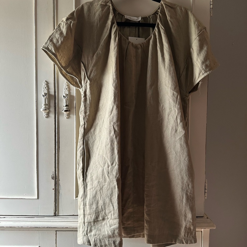 NWOT 100% Linen Mini Dress